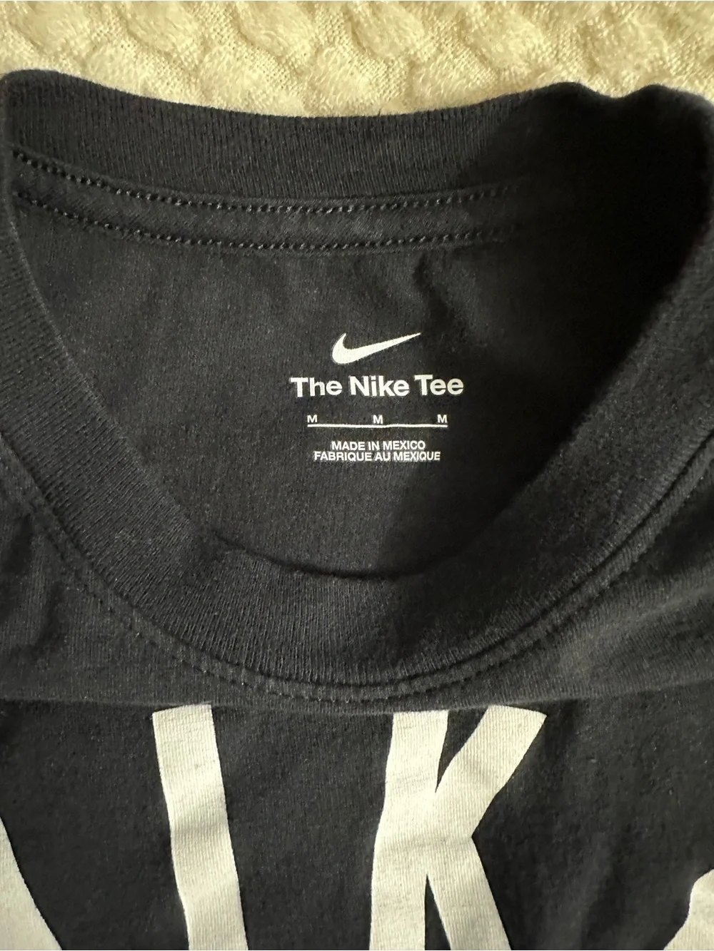 Nike Youth Black Long-Sleeve Baseball Logo Shirt